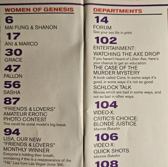 Vintage Genesis Magazine Holiday 1993 with Great Accents - Picture 2 of 7